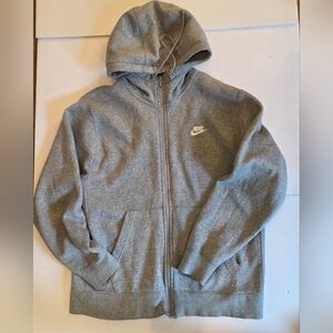 Nike Heather Gray Full-Zip Hoodie